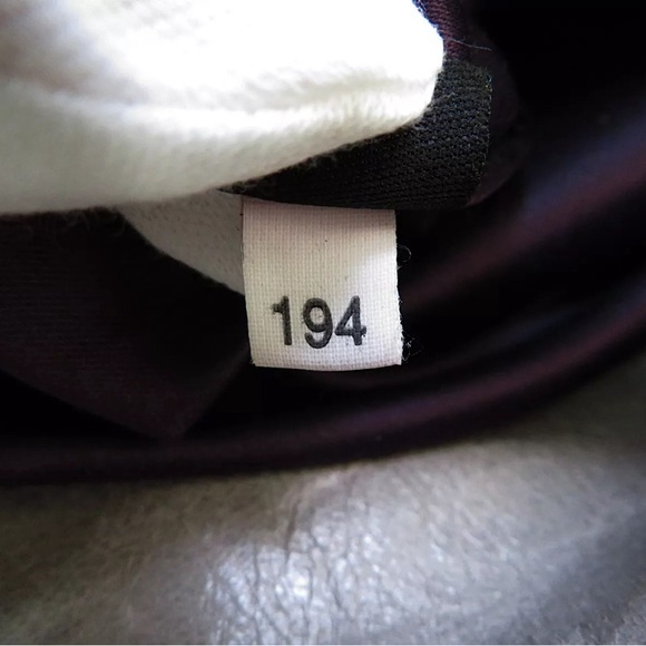 SOLD!!  MIU MIU Bow Bag Grey Leather Large 2-Way Shoulder Bag Crossbody Authen - Picture 9 of 13